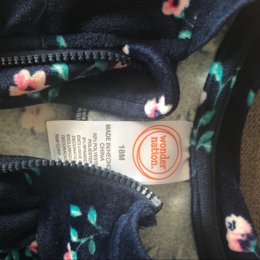 Girls’ Velvet texture 18 month jacket